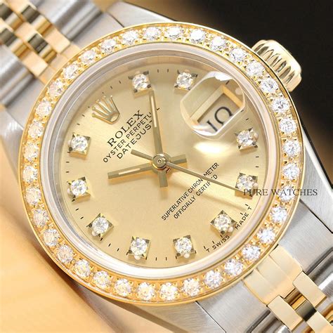 ladies stainless steel rolex diamond dial|rolex full diamond watch price.